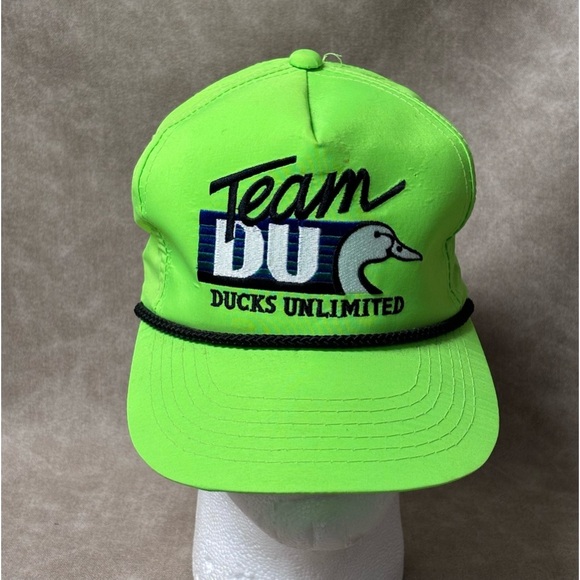Vintage Team Ducks Unlimited Hat 90s Snapback Cap
Hunting Neon Green - Picture 1 of 6
